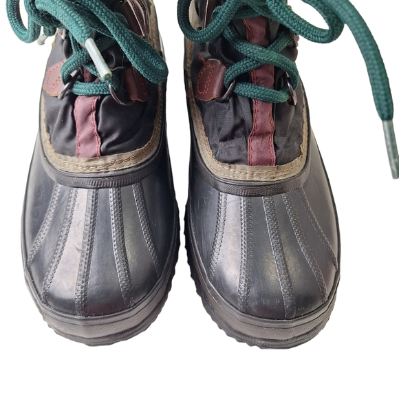 Vintage Sorel‎ Women Tall Freestyle Nylon Rubber Winter Lined Snow Boots Size 7 - Picture 5 of 16